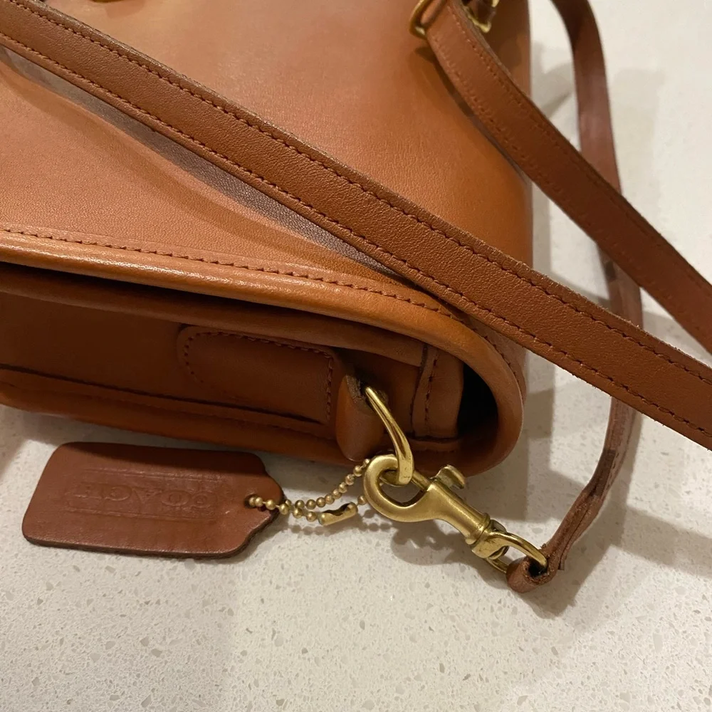 Vintage Coach Penny Pocket 9755 Purse British Tan - Picture 11 of 12